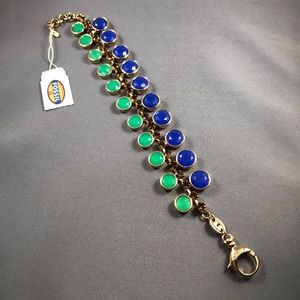 Fossil Gold Blue Green Bracelet
